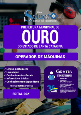 Apostila Prefeitura de Ouro - SC - Operador de Máquinas - Imagem 2