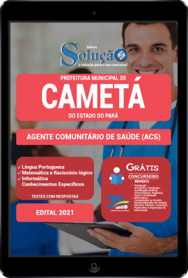 Apostila Prefeitura de Cametá - PA em PDF - Agente Comunitário de Saúde (ACS) - Imagem 1