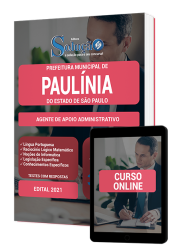 Capa Apostila Prefeitura de Paulínia - SP - Agente de Apoio Administrativo