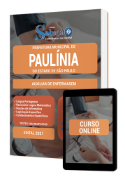 Capa Apostila Prefeitura de Paulínia - SP - Auxiliar de Enfermagem