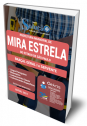 Capa Apostila Prefeitura de Mira Estrela - SP - Braçal Geral I e Servente