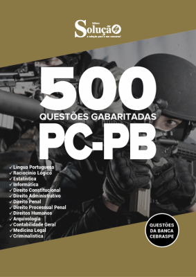 Caderno de Questões PC-PB - 500 Questões Gabaritadas - Imagem 2