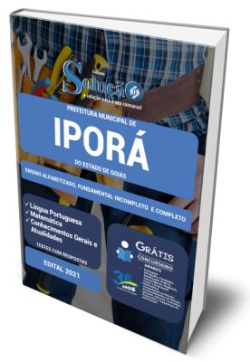 Apostila Prefeitura de Iporá - GO - Ensino Alfabetizado, Fundamental Incompleto e Completo - Imagem 1