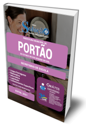 Capa Apostila Prefeitura de Portão - RS - Secretário de Escola
