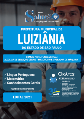 Apostila Prefeitura de Luiziânia - SP - Comum Nível Fundamental: Auxiliar de Serviços Gerais - Masculino e Operador de Máquina I - Imagem 2