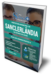 Capa Apostila Prefeitura de Sanclerlândia - GO - Auxiliar Administrativo II