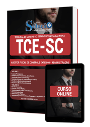 Capa Apostila TCE-SC - Auditor Fiscal de Controle Externo - Administração
