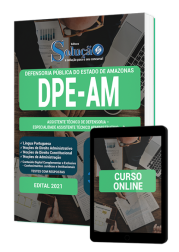 Capa Apostila DPE-AM - Assistente Técnico de Defensoria - Especialidade Assistente Técnico Administrativo - B