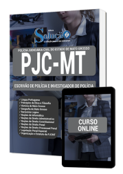 Capa Apostila PJC-MT - Escrivão de Polícia e Investigador de Polícia