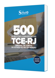 Capa Caderno de Questões TCE-RJ - 500 Questões Gabaritadas