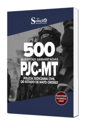 Capa Caderno de Questões PJC-MT - 500 Questões Gabaritadas