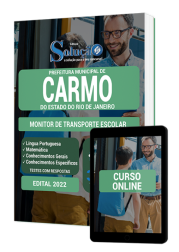 Capa Apostila Prefeitura de Carmo - RJ - Monitor de Transporte Escolar