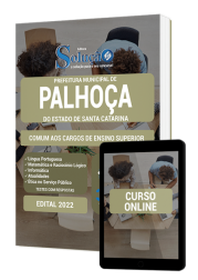 Capa Apostila Prefeitura de Palhoça - SC - Comum aos Cargos de Ensino Superior