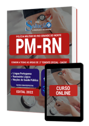 Capa Apostila PM-RN - Comum a Todas as Áreas de 2º Tenente Oficial - Saúde