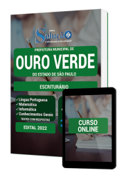 Capa Apostila Prefeitura de Ouro Verde - SP - Escriturário