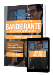 Capa Apostila Câmara de Bandeirante - SC - Auxiliar Legislativo