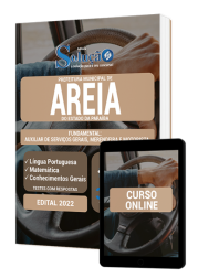 Capa Apostila Prefeitura de Areia - PB - Fundamental: Auxiliar de Serviços Gerais, Merendeira e Motorista