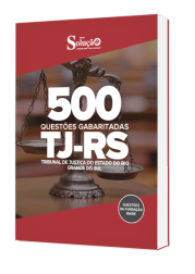 Capa Caderno de Questões TJ-RS - 500 Questões Gabaritadas