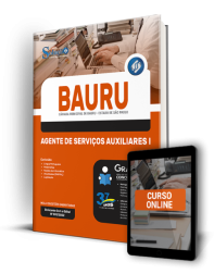 Capa Apostila Câmara de Bauru - SP - Agente de Serviços Auxiliares I