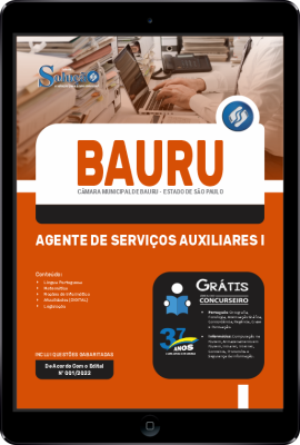 Apostila Câmara de Bauru - SP em PDF - Agente de Serviços Auxiliares I - Imagem 1