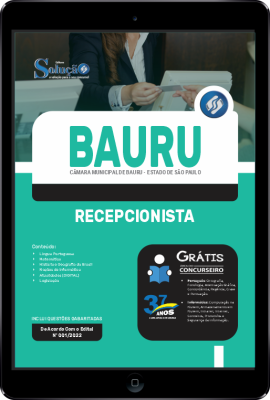 Apostila Câmara de Bauru - SP em PDF - Recepcionista - Imagem 1