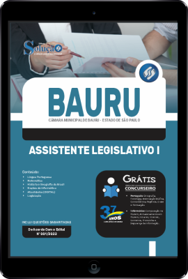Apostila Câmara de Bauru - SP em PDF - Assistente Legislativo I - Imagem 1