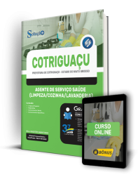Capa Apostila Prefeitura de Cotriguaçu - MT - Agente de Serviço Saúde (Limpeza/Cozinha/Lavanderia)