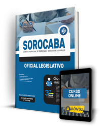 Capa Apostila Câmara de Sorocaba - SP - Oficial Legislativo