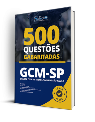 Caderno de Questões GCM-SP - 500 Questões Gabaritadas - Imagem 1