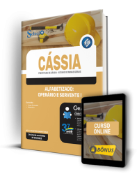 Capa Apostila Prefeitura de Cássia - MG - Alfabetizado: Operário e Servente I