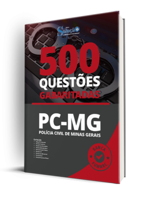 Caderno de Questões PC-MG - 500 Questões Gabaritadas.
Prepare-se com um material completo em l... Caderno de Questões PC-MG - 500 Questões Gabaritadas
