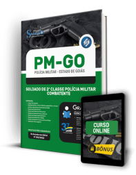 Capa Apostila PM-GO - Soldado de 2ª Classe Polícia Militar - Combatente