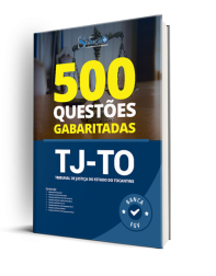 Capa Caderno de Questões TJ-TO - 500 Questões Gabaritadas