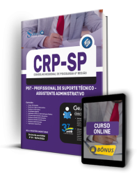 Capa Apostila CRP-SP - PST - Profissional de Suporte Técnico - Assistente Administrativo