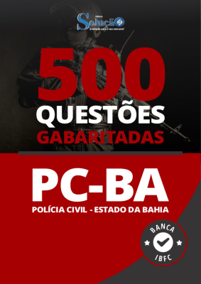 Caderno de Questões PC-BA - 500 Questões Gabaritadas - Imagem 2