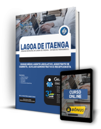 Capa Apostila Câmara de Lagoa de Itaenga - PE - Ensino Médio: Agente Legislativo, Assistente de Gabinete, Auxiliar Administrativo e Recepcionista