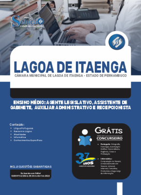 Apostila Câmara de Lagoa de Itaenga - PE - Ensino Médio: Agente Legislativo, Assistente de Gabinete, Auxiliar Administrativo e Recepcionista - Imagem 3