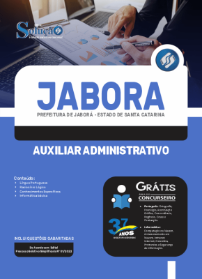 Apostila Prefeitura de Jaborá - SC - Auxiliar Administrativo - Imagem 3
