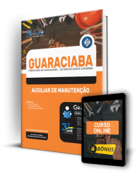 Capa Apostila Prefeitura de Guaraciaba - SC - Auxiliar de Manutenção