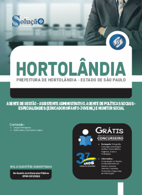 Apostila Prefeitura de Hortolândia - SP - Agente de Gestão - Assistente Administrativo, Agente de Políticas Sociais - Especialidades: Educador Infanto-Juvenil e Monitor Social - Imagem 3