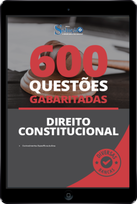 Caderno de Questões Direito Constitucional em PDF - 600 Questões Gabaritadas - Imagem 1