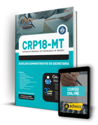 Capa Apostila CRP-MT - Auxiliar Administrativo de Secretaria