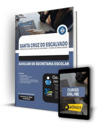 Capa Apostila Prefeitura de Santa Cruz do Escalvado - MG - Auxiliar de Secretaria Escolar