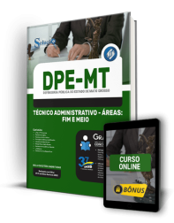 Capa Apostila DPE-MT - Técnico Administrativo - Áreas: Fim e Meio