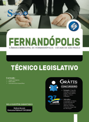 Apostila Câmara de Fernandópolis - SP - Técnico Legislativo - Imagem 3