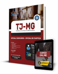 Capa Apostila TJ-MG - Oficial Judiciário - Oficial de Justiça