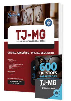 Combo Impresso TJ-MG - Oficial Judiciário - Oficial de Justiça - Imagem 1