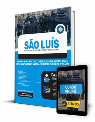 Apostila Prefeitura de São Luís - MA - Guarda Municipal 2ª de Classe, Guarda Municipal Salva Vidas de 2ª Classe e Guarda Municipal Músico de 2º Classe - Imagem 1