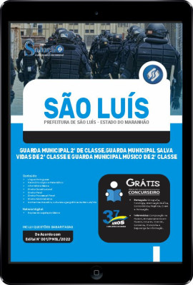 Apostila Prefeitura de São Luís - MA em PDF - Guarda Municipal 2ª de Classe, Guarda Municipal Salva Vidas de 2ª Classe e Guarda Municipal Músico de 2º Classe - Imagem 1