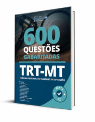 Capa Caderno de Questões TRT-MT - 600 Questões Gabaritadas